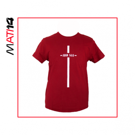 Polera "JUAN 14:6 CRUZ"